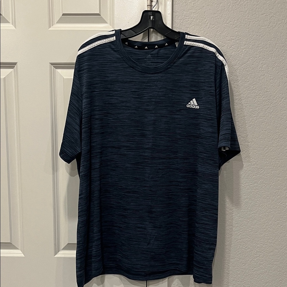 Adidas Men's Dark Blue Short Sleeve Tee